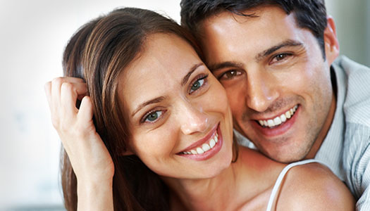 Image of a couple with beautiful smiles
